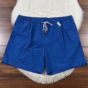 NEW Rhone‎ Men's Size XXL Blue Lined 6" Fletcher Trunk Shorts